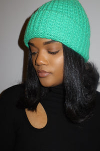 Cozy Green Knit Hat